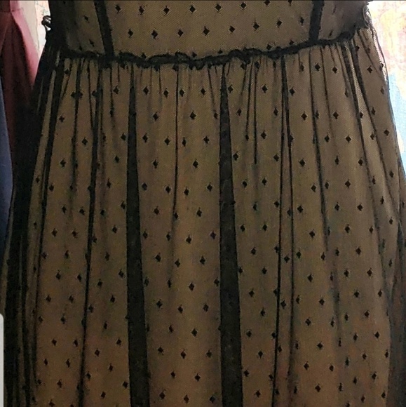 VINTAGE KIMCHI BLACK AND GOLD SIZE 10 DRESS - Picture 4 of 6